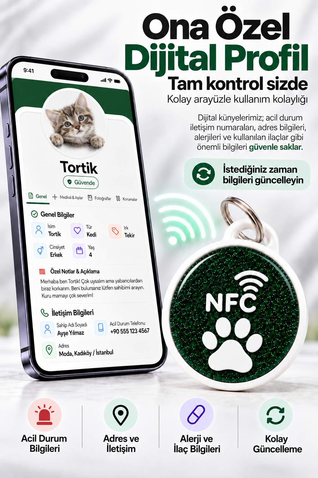 Patili Dostlar NFC + QR Dijital Künye
